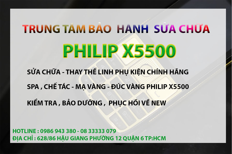 PHILIP X5500 XÁCH TAY NGA CHÍNH HÃNG 