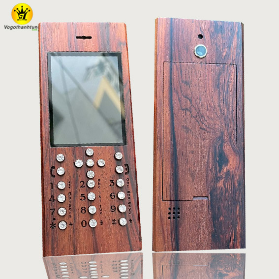 Vỏ Gỗ Nokia 515 gỗ trắc -  VT11
